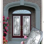 Decorative glass doors